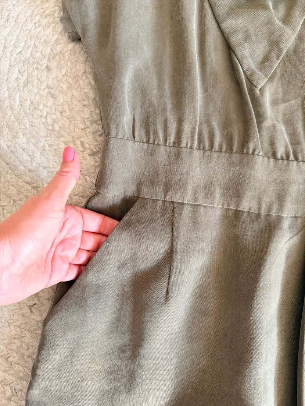 Trina Turk Olive Green Midi Dress - Picture 3 of 6